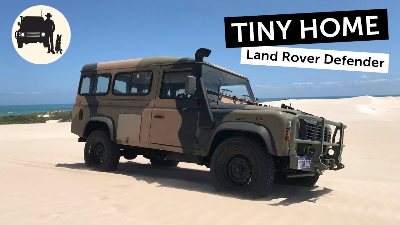 Land Rover Defender Stealth Camper ( living in an ex army Land Rover Defender)