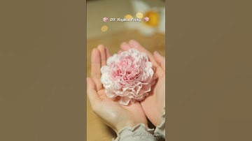 Super simple way to make Napkin Peony #diy #paperflower #craft #art