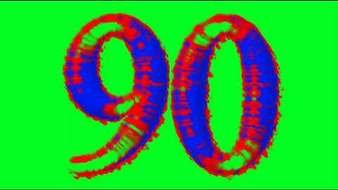 100 to 0 | Count Down | Animation | Green Screen | Copyright Free