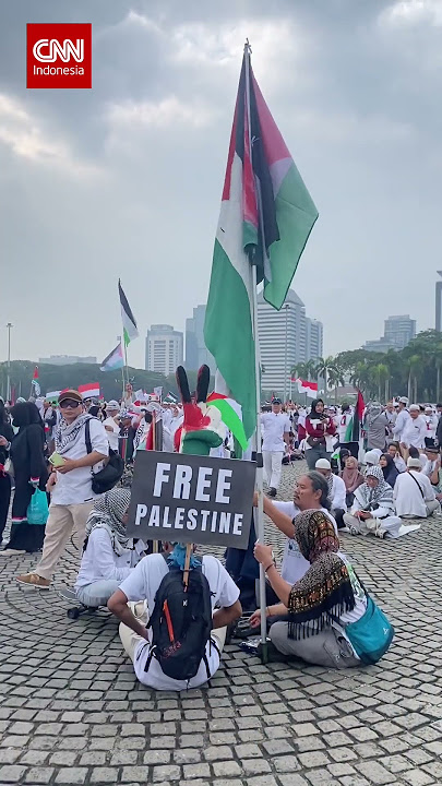 Aksi Damai Bela Palestina di Monas