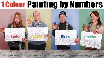 1 Colour Painting By Numbers Art Challenge *Winter Wonderland | R Studios