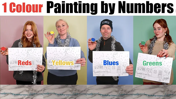 1 Colour Painting By Numbers Christmas Art Challen...