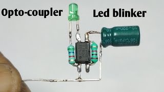 Optocoupler led blinker/strobe light effect