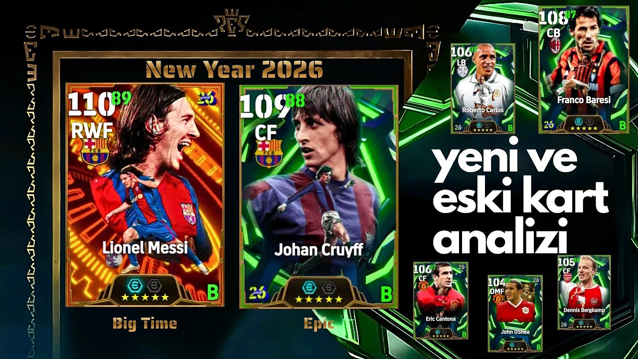 [eFootball] 110 Messi, 109 Cruyff ve Diğerleri 💪 Yeni - Eski Tüm kartların karşılaştırılması 📊