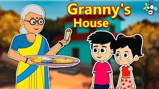 Granny's House | Gattu's Summer Vacation | My Summer Holiday | English Cartoon | Moral Stories