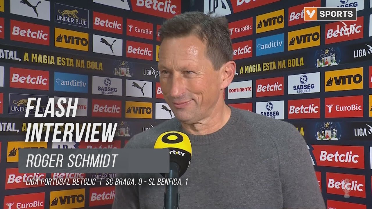 Roger Schmidt: «Não foi tudo perfeito, mas não espero jogos