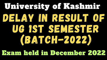 Delay in Result of UG 1st Semester Batch-2022 l Examination held in December 2022 l #rakibzia