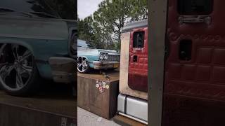 Vintage American Duo: Truck and Restored Classic Car