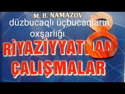 düzbucaqlı üçbucaqların oxşarlığı N:11-22.namazov çalışmalar 8 ci sinif