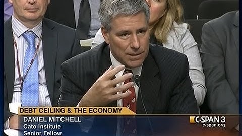 Dan Mitchell testifies on the debt ceiling in front of the Joint Economic Committee on C-SPAN 3