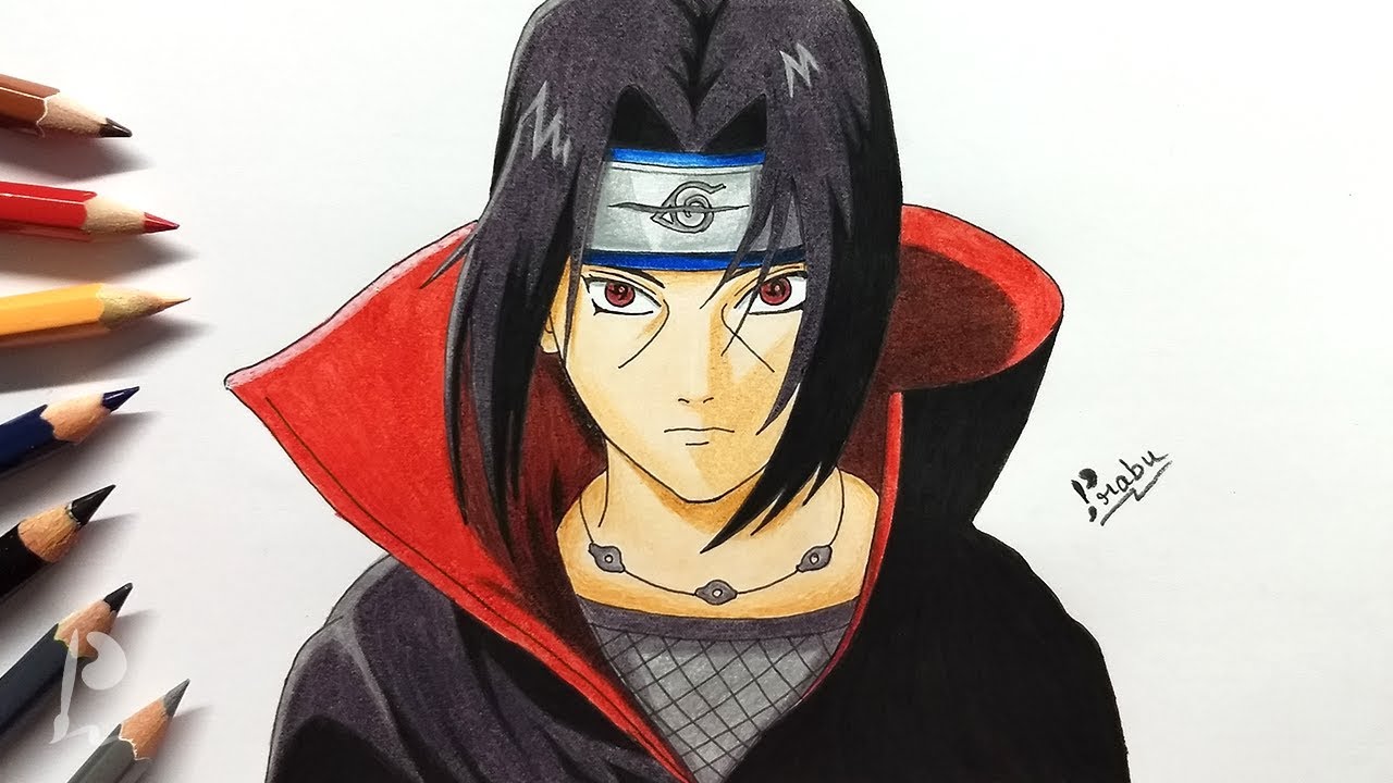 how to draw itachi uchiha shippuden