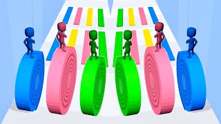 LAYERS ROLL 🍭💥- All Levels Gameplay Walkthrough Android, iOS (Normal vs Speed Run)