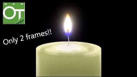 Two Frames candle flame effect | Opentoonz
