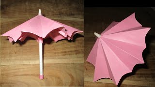 Easy Way To Make Paper Umbrella 🌂  | Paper Umbrella That Open and Close Paper Craft