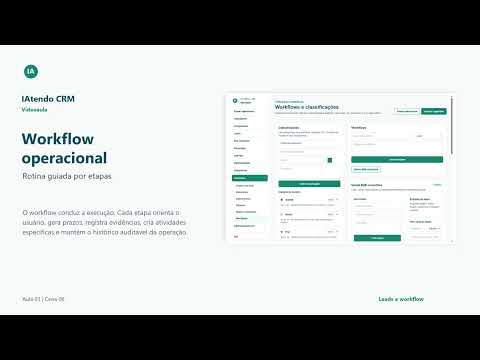 Aula 03 — Operação de leads e workflow