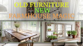 21+ Genius Ways to Upcycle Old Furniture into Stunning Farmhouse Decor 💡 | DIY Design Ideas!