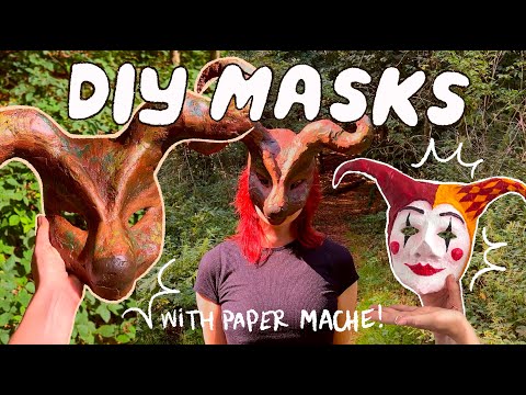 time to stop putting off my project ideas ep.1 making masks with paper mache