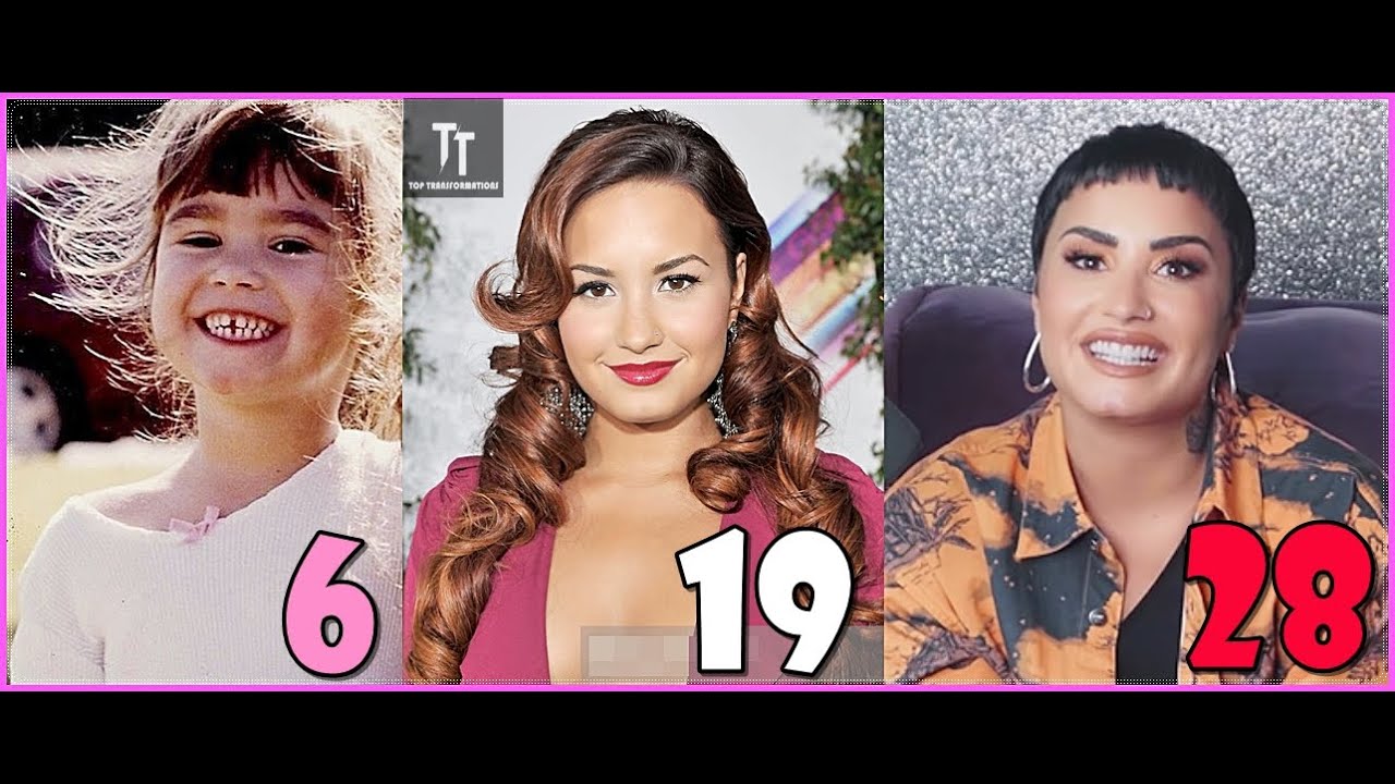 DEMI LOVATO 2021 TRANSFORMATION 1 TO 28 YEARS