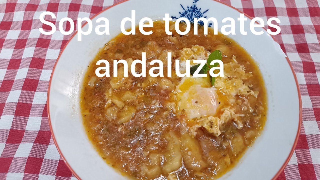 Sopa de tomates  andaluza🍅