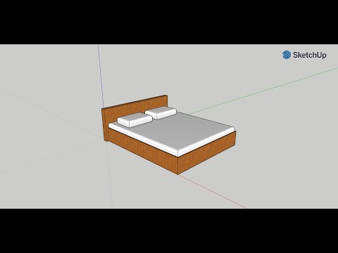 การสร้างเตียงนอนด้วย SketchUp Online