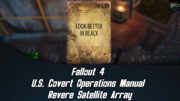 Fallout 4 U.S. Covert Operations Manual Revere Satellite Array