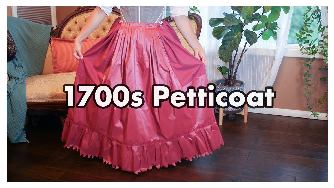 How to Hand Sew an 18th Century Petticoat #piecingisperiod