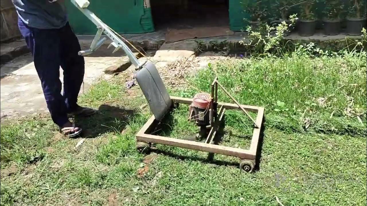 grass cutting machine water pump 0.1HP Tulu motor YouTube