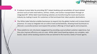 White Label Travel Booking Engine | FlightsLogic