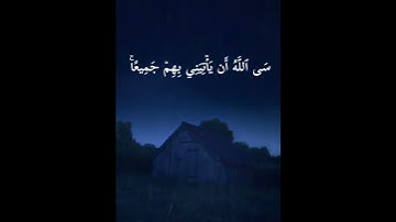 فصبر جميل عسى الله أن يأتيني بهم جميعا من سورة يوسف القارئ أحمد خضر