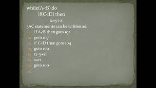 Three Address Code(3AC) for Any Loop