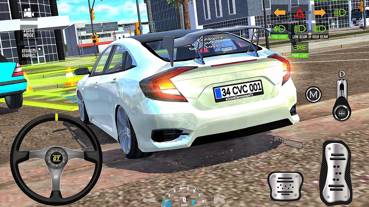 New City Parking Simulator 2026 - Modern Car Honda Civic Master Driver - Car Game Android Gameplay