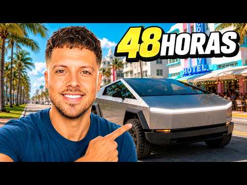 ÚLTIMAS 48H EM MIAMI COM UM CYBERTRUCK DE QUASE 1000CV (anda sozinho FSD)
