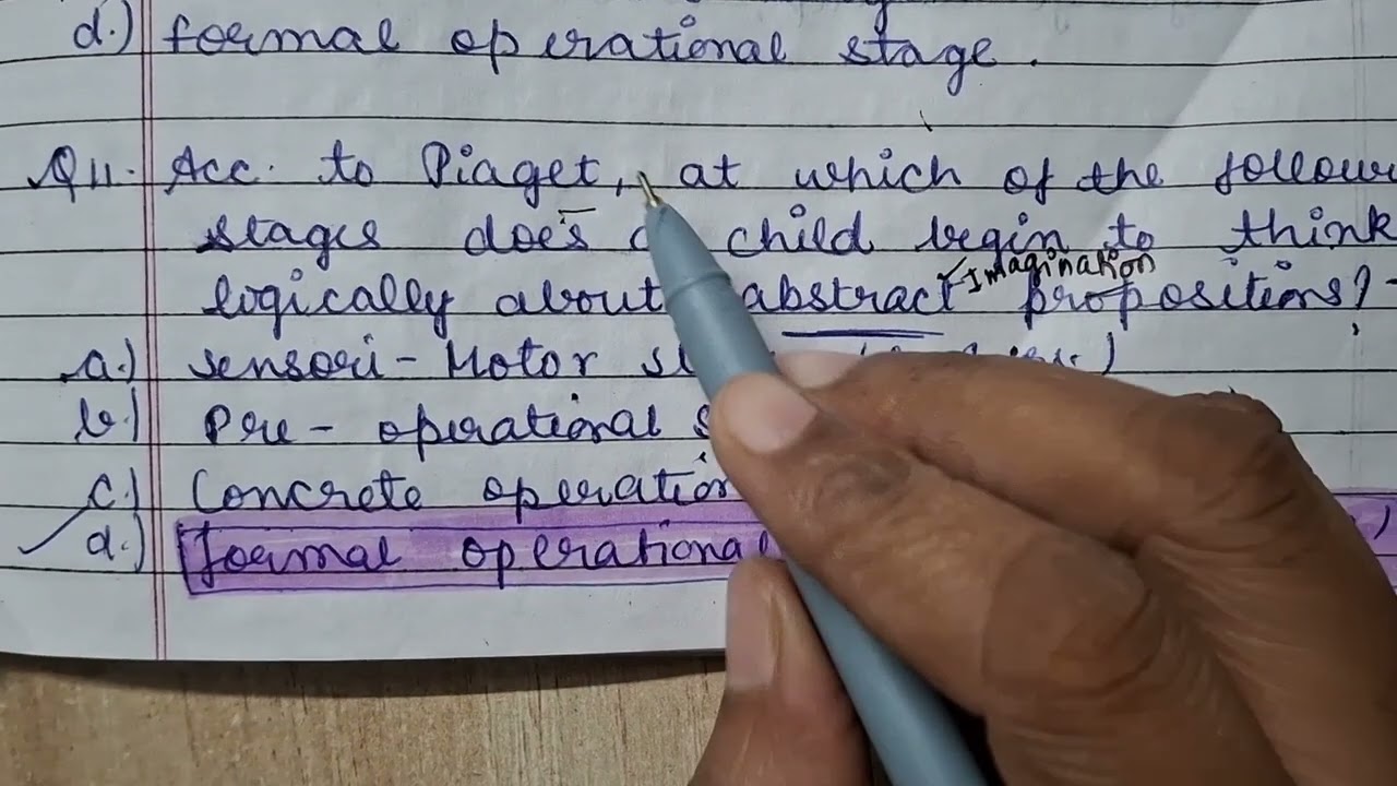 Jean Piaget Theory questions I Ctet Notes Discussions Series Radhe Radhe 🙏 Radha Radha Radha 