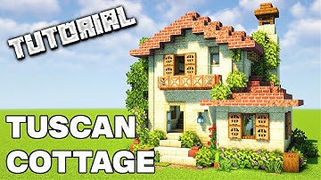 How To Build A Tuscan Cottage | Minecraft Tutorial