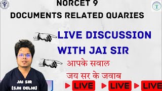 NORCET 9 Documents Related // NORCET 10 study related // All Queries In One Video