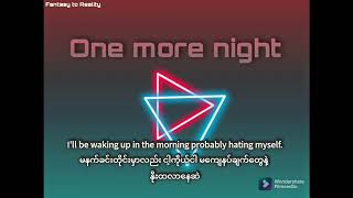 Maroon V  One More Night mm Sub