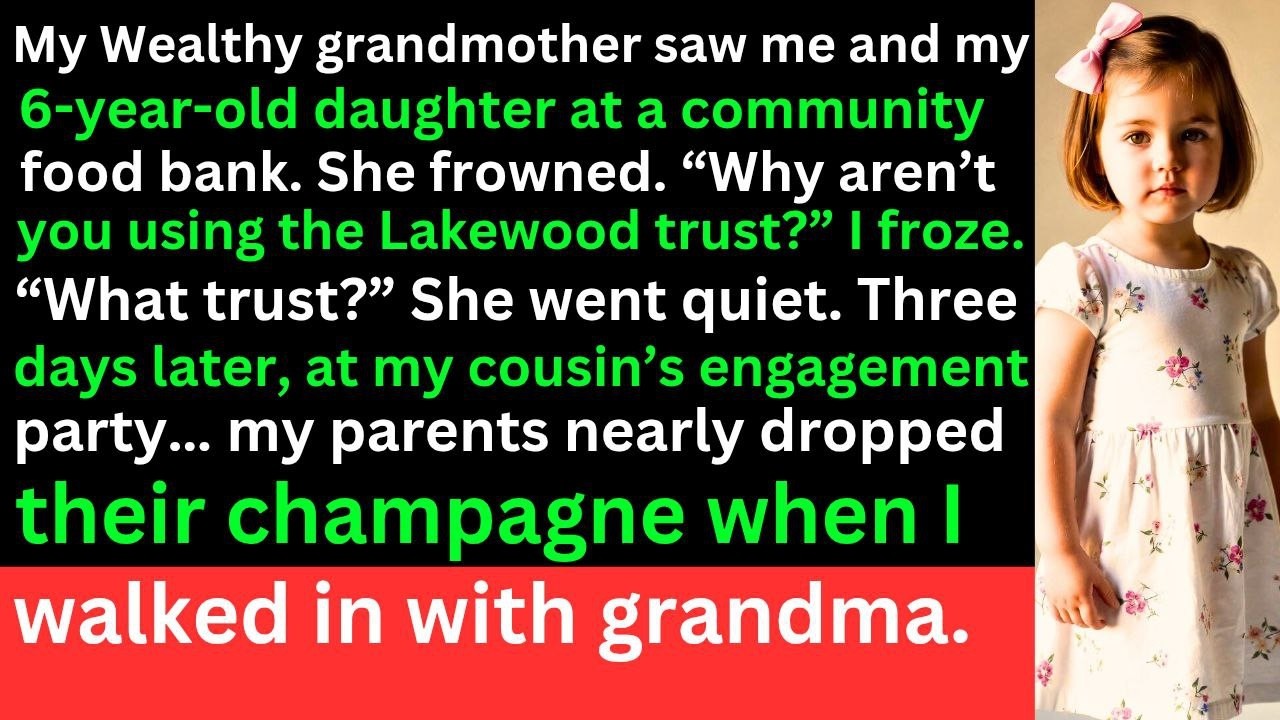 My 6-year-old and me were at a COMMUNITY FOOD BANK when a black suv arrived…