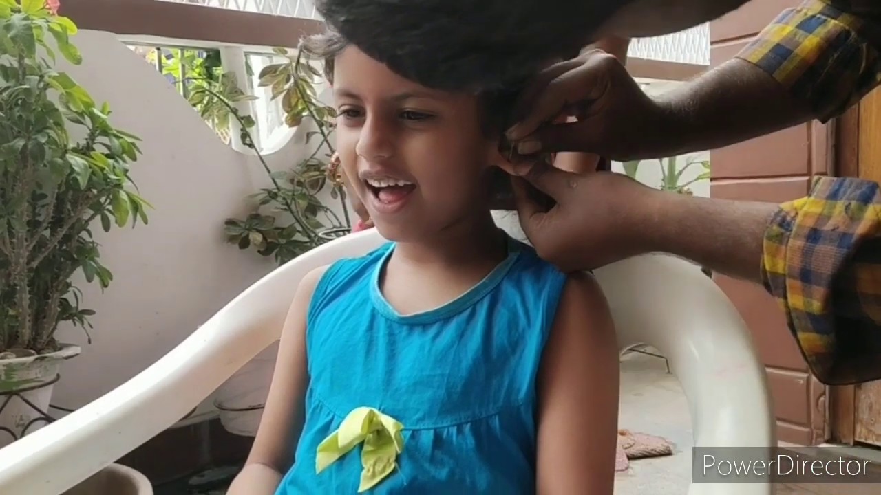 Ear Piercing Of My 5 Years Old Daughter Traditional Medication In