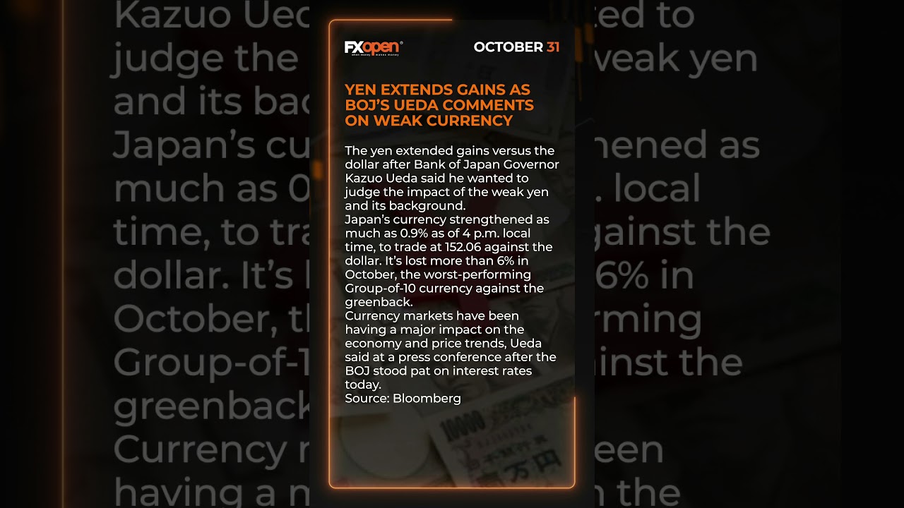 World Market News of the 31 October with FXOpen 