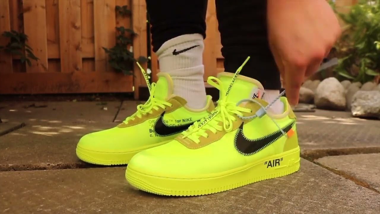 Nike Air Force 1 Low Off-White Volt From yepsneaker