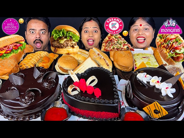 MONGINIS vs MIO AMORE vs KRIMZ CAKE EATING CHALLENGE VIDEO WITH PUNISHMENT PASTRY CAKE VIRAL VIDEO 3
