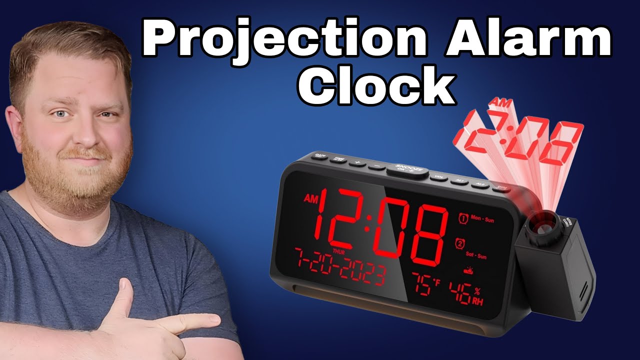 OnLyee Projection Alarm Clock: Dual Alarms, Projector & More!