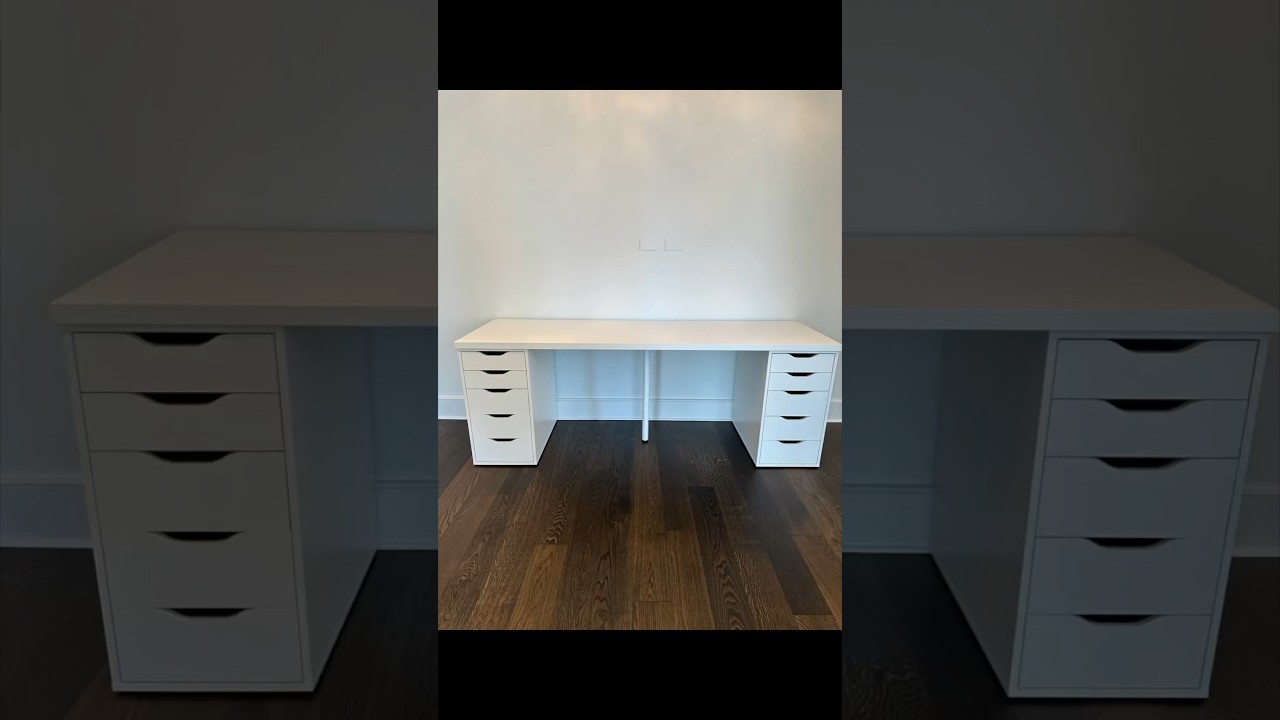 Ikea Lagkapten/Alex desk assembly 