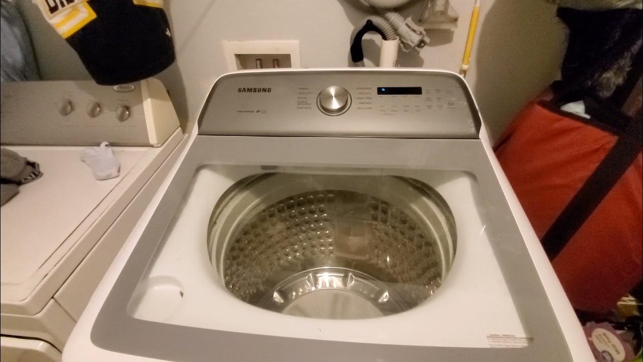 Samsung washing machine WA50R5200AW unbalance spin. Tightening the nut