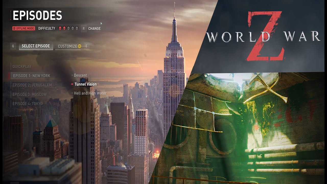 WWZ Aftermath EP.2.NEW YORK In Tunnal Vision / World War Z Aftermath EP