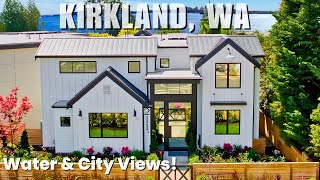 $4M  Kirkland Luxury New Home | Stunning Views of Bellevue & Seattle!
