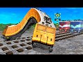 【踏切アニメ】うねうね電車 Railroad Crossing Train Animation