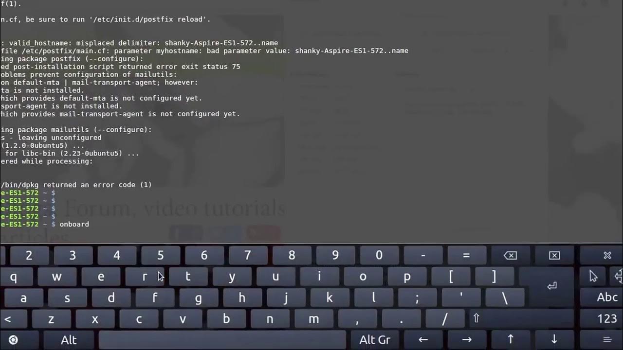 Post install script returned status 1