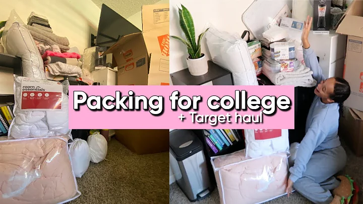 Pack with me for college! + target dorm room essen...