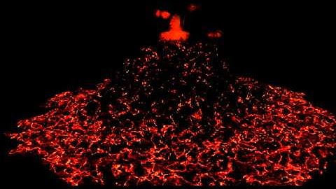 Volcano Eruption short 3D animation
